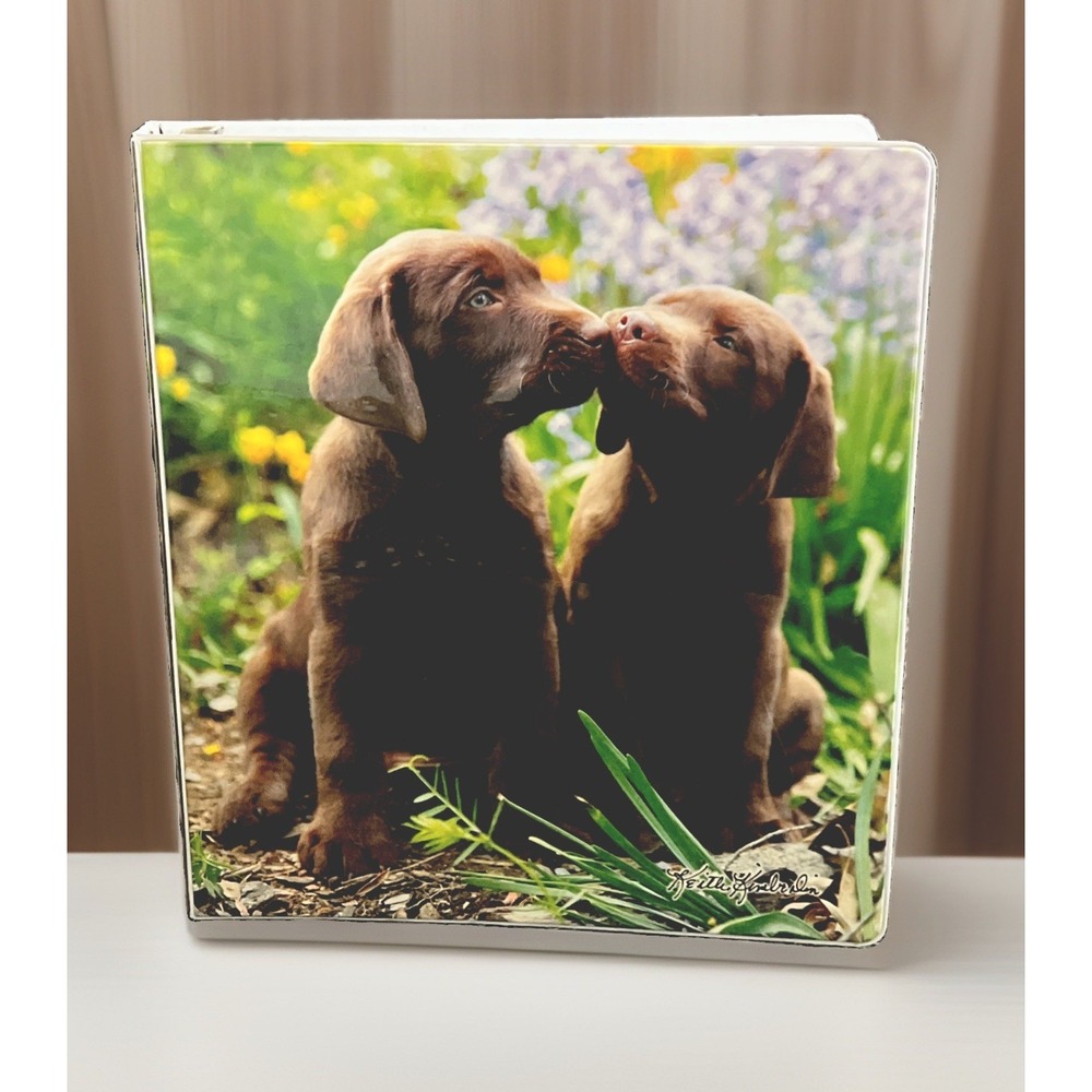 Y2K Keith Kimberlin 3 Ring Binder Class Act Vintage Retro School Supply Puppies